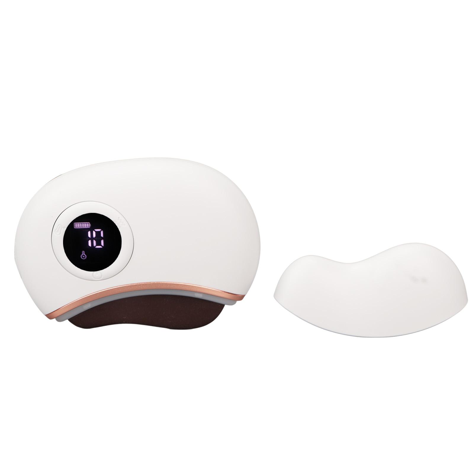 Гуаша Лицевые Инструменты Электрический 9 Уровней Нагреваемый Скребок Массажер для Лифтинга Лица Уменьшения Отечности Красный