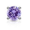 Zirconia Stud Earrings One Carat Main Stone Earrings Hypoallergenic Flat Back Earrings Comfortable Shiny Daily Wear Jewelry for Women Men
