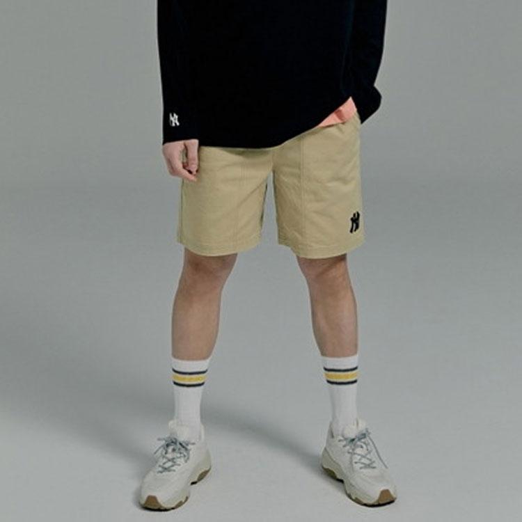 New MLB Casual Shorts Unisex Khaki 31SMU1131-50B