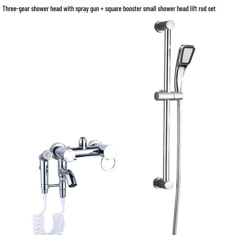 Wall-Mounted Bathtub & Shower Faucet Set