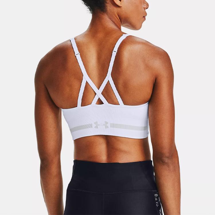Under Armour Low Intensity Training Sports Bra Women Underwear White 1357719-100