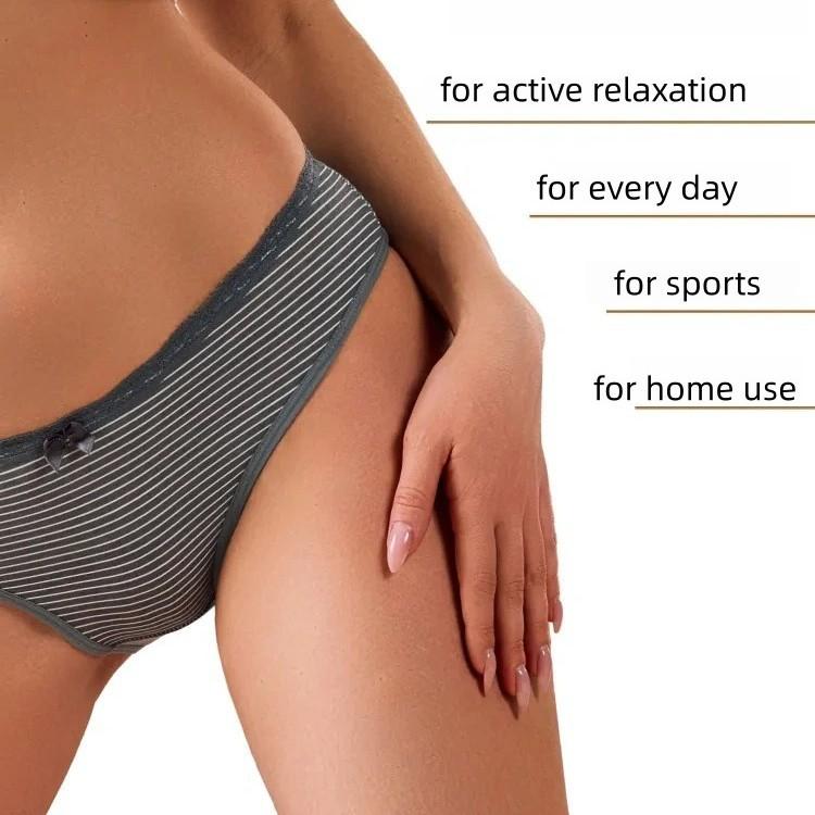 5pcs Women's Summer Cotton Comfortable Breathable Low Rise Briefs