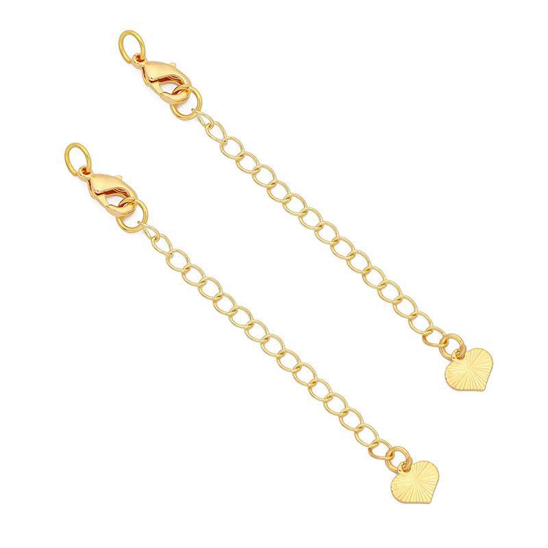 Color-Protective 14K Gold-Plated Tail Chain Extension for DIY Jewelry