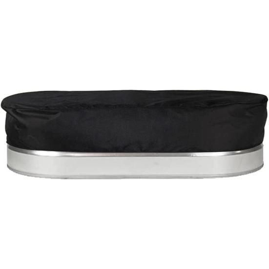 Hot Tub Cover Heavy Duty Drawstring UV Proof Reusable Waterproof Dust-Proof Oxford Cloth Outdoor Oval Stock-Tank Pool Cover Yard Supplies