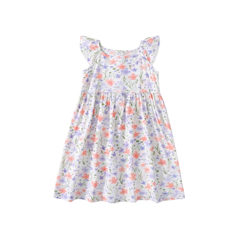 

Classic Teddy Girls Summer Floral Princess Dress 100
