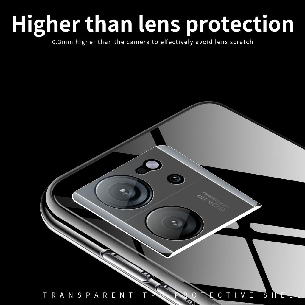 MOFI For Xiaomi 13T/13T Pro/Redmi K60 Ultra Case HD Clear Phone Cover Soft TPU Mobile Phone Shell