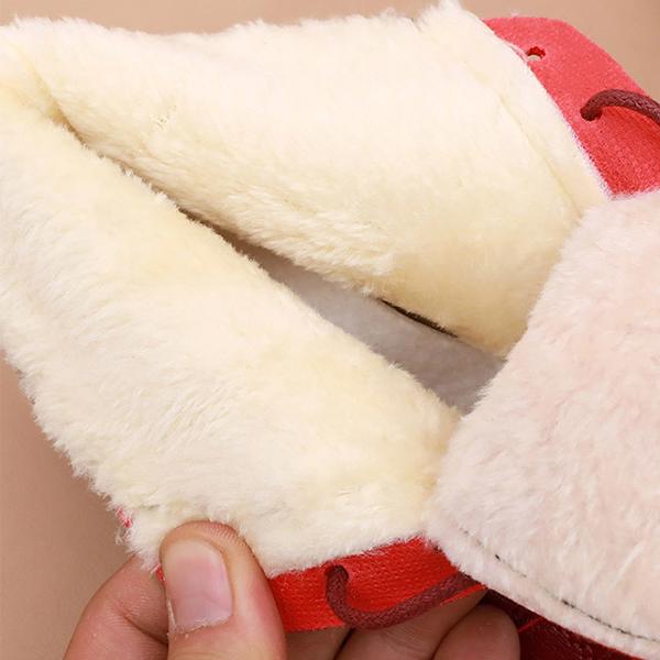 Ladies Plus Velvet Thermal Booties Non-slip Waterproof Soft Sole Casual Shoes