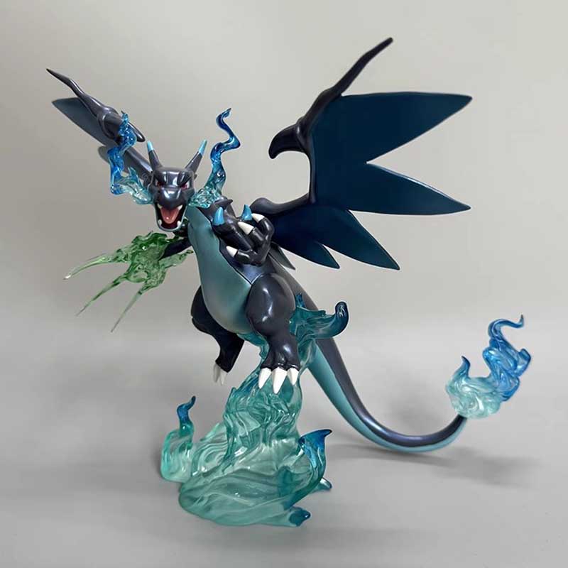 Pokemon Pika Charizard Action Figure Black Charizard Anime Figurine Pvc Statue Model Doll Collection Decor Toy Kid Birthday Gift