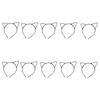 10Pieces Cats Ear Hairhoop Hair Styling Ornament Bendable Hairband For Kids Adults Theme Parties And Everyday Wear