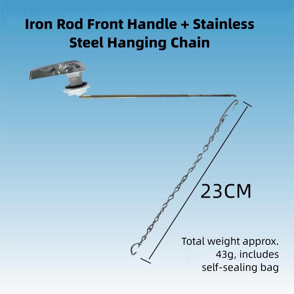 

Простой в установке комплект для замены ручки унитаза Ручка смыва унитаза Обслуживание ванной комнаты Front Iron Wrench