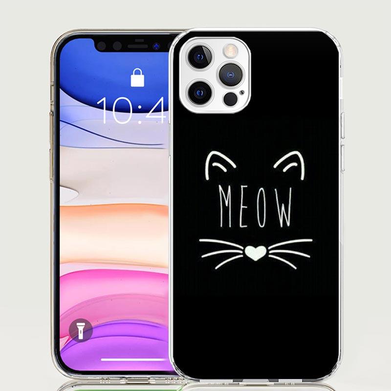 Cat Cute Kitten Cartoon Phone Case For iPhone 17 Air 16 15 Plus 11 14 Pro Max 13 Mini 12 7 8 + SE Pattern Art Customized Cover 1