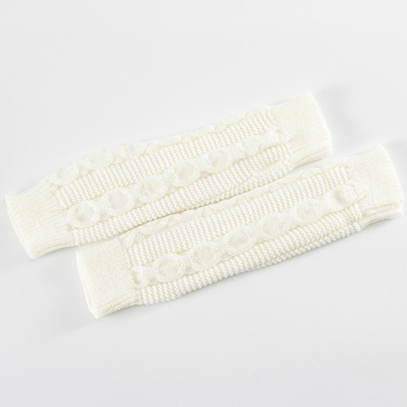 Knitted Long Fingerless Mittens Glove Arm Warmer Stretchy Mitten Unisex Crochet Half Finger Long Gloves Hot Selling