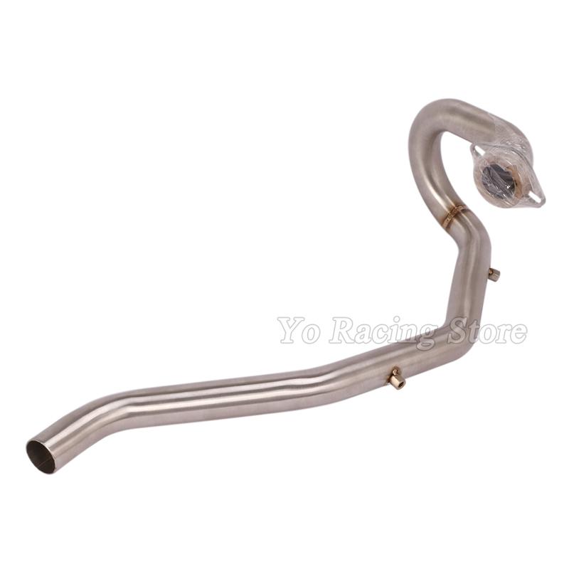 Slip On For Yamaha Tricker XG250 XG 250 Motorcycle Exhaust Escape System Front Link Pipe Connect Original Moto Muffler Tube