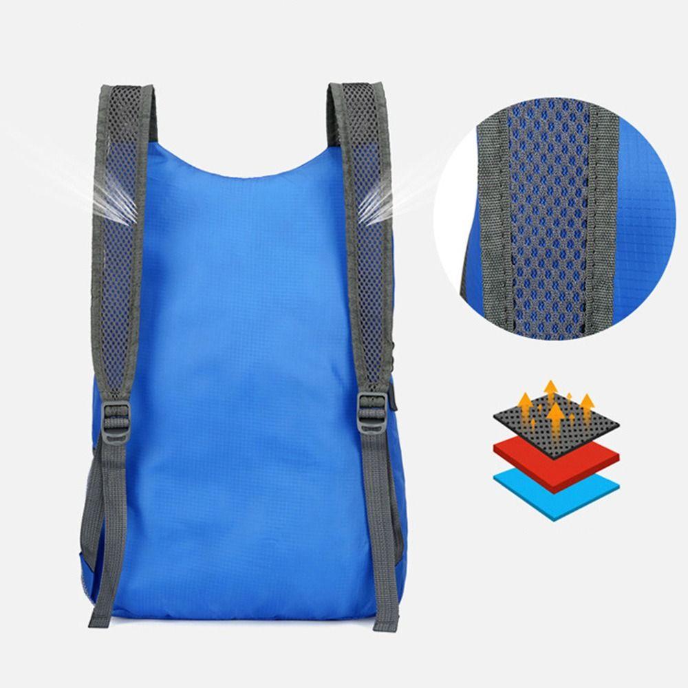 Zipper Lightweight Nylon Bag with Drawstring Storage Bags Foldable Backpack Portable   Travel