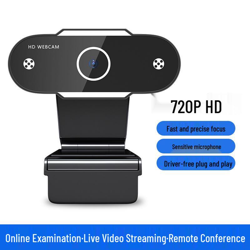 HD Webcam for Online Classes, Exams, Streaming, or Home Use on Desktop & Laptop