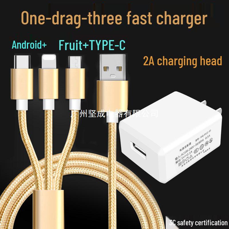 Universal 3-in-1 Charger for Huawei, OPPO, Xiaomi & Vivo Android Phones