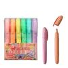 Large-Capacity Macaron Highlighter Set: 6-Color Student DIY Graffiti & Journal Pens