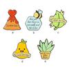 Letters Printed Brooch Backpack Denim Children Pins Badge Jewelries Gift Kid Cute Bees Personalized Pin Funny Brooches