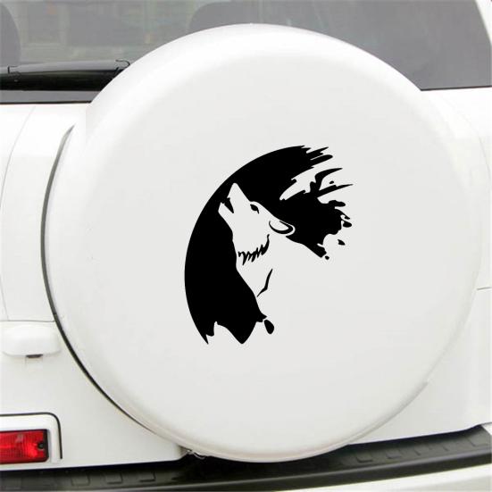 Wolf Design Car Window Reflective Truck Body Sticker Decals Decoration