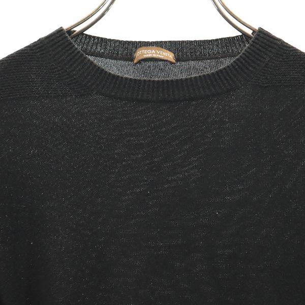 BOTTEGAVENETA Short Sleeve Sweater S Black Series Knit Women Used