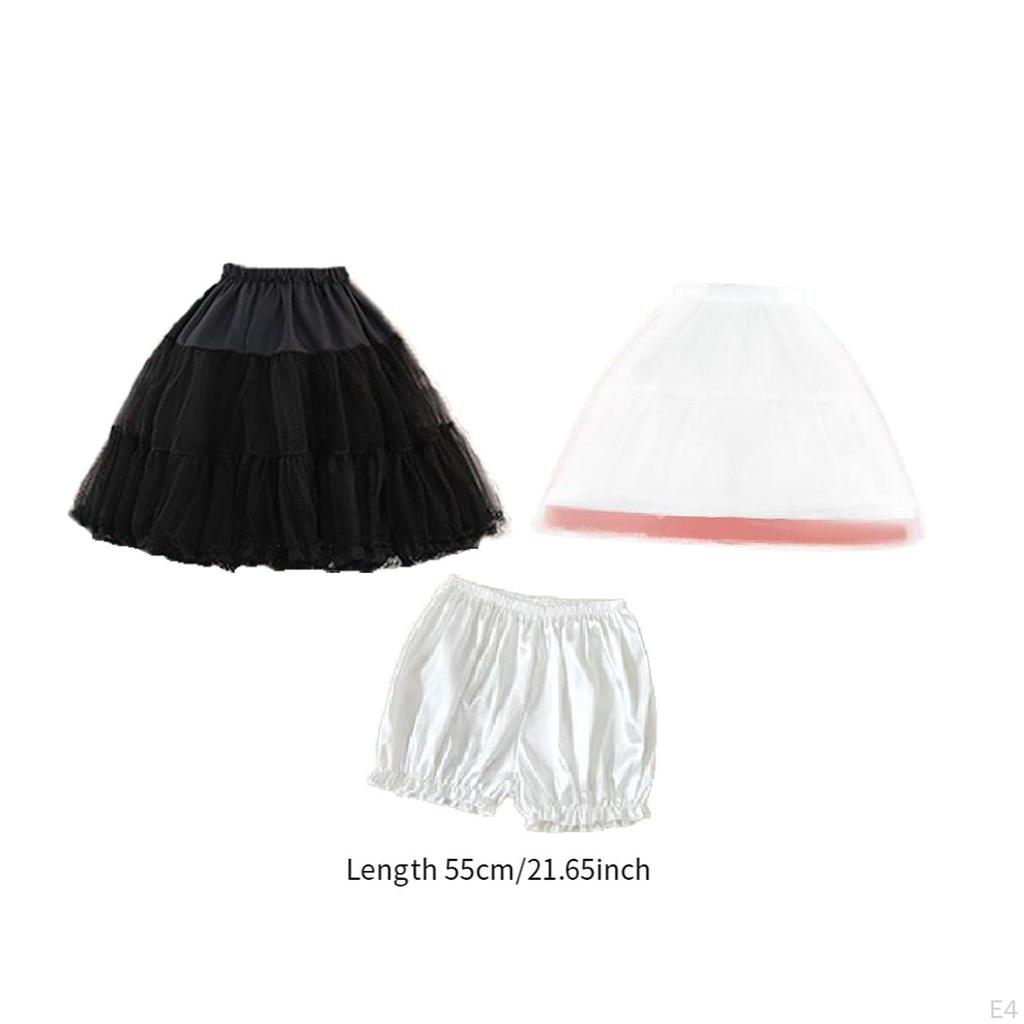 Women Petticoat Skirt Adjustable Hoop for Stage Performance Girls