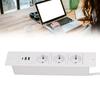 Versenkbare Steckdosenleiste 3x Steckdosen 2x USB A 1x USB C PD20W Anschlüsse Tischsteckdose mit 1,5 m Kabel Standard