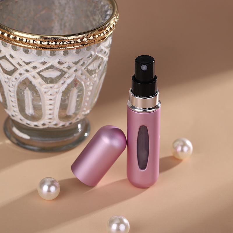 5ml Refillable Perfume Bottle - Bottom-Fill, Self-Priming, Recyclable, Rechargeable Spray, Portable Sample Size, Cosmetic Bottle.