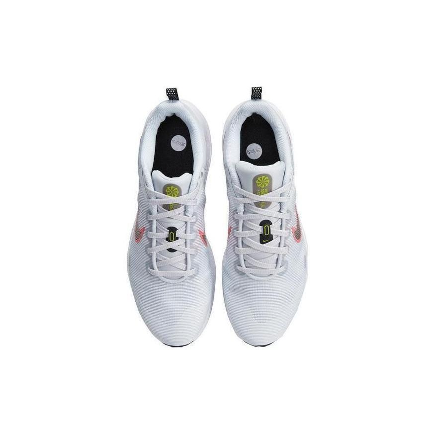 Nike Downshifter 12 Bequemes Sportgewebe Stoßdämpfung Rutschfest Low-Top Lässige Laufschuhe Damen Sneaker Weiß DD9294-009