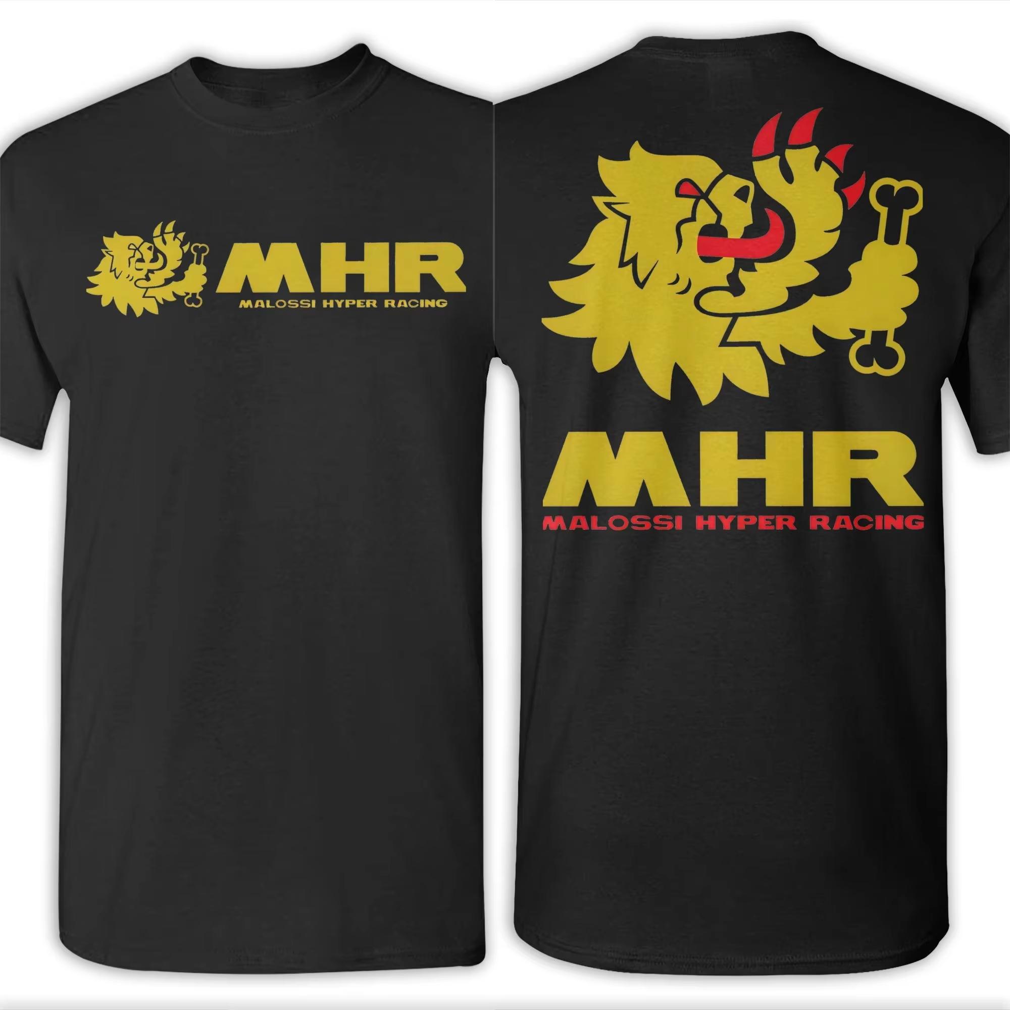 

Men Women TShirt Motorcycle Racing MALOSSI Casual 100 Cotton Tees Short Sleeve T Shirts Round Neck Clothing Doublesided 4XL