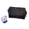 New Korean Style Flocking Mesh Makeup Bag: Portable Cosmetic Organizer & Coin Purse