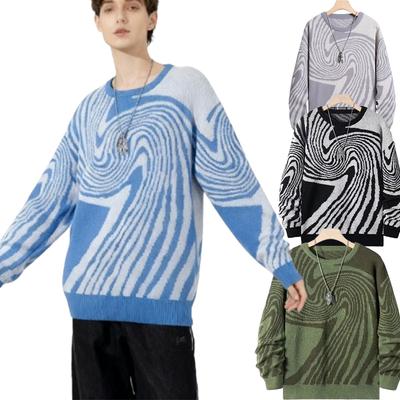 New Autumn Pullover Men's Sweater O-neck Patchwork Long Sleeve Warm Slim Sweaters Men Casual Fashion Sweater Men Clothing