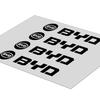4Pcs Car Door Handle 3D Stickers Tire Rear View Mirror Decals Decoration For BYD F3 E6 Yuan Plus Atto F0 G3 I3 Ea1 Song Max Tang