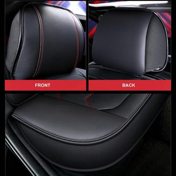 1 PC Pokrycie siedzenia samochodu Luksusowe uniwersalne 5D PU Skórzane pokrycie przedniego siedzenia Mata na siedzenia samochodowe Wodoodporny ochraniacz na fotel samochodowy Oddychający
