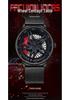 Sanda Men's Quartz Waterproof Mesh Strap Watch | Rotating Wheel Design