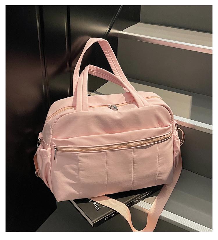 Women's Large Capacity Travel Bag, Wet/Dry Separation, Sports Fitness, Nylon, Water-Repellent