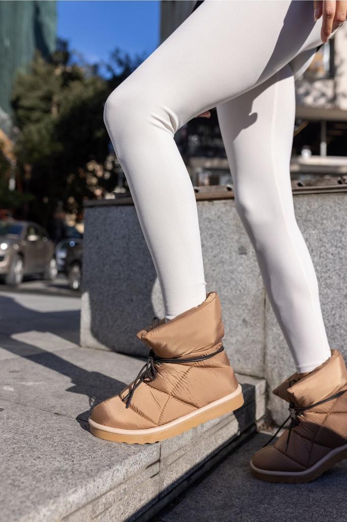 Women Modern Stylish Fashion Boots Milena Green Parsut Fabric Boots