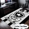 Custom Name Botafogo Emblem Rug for Living Room, Game Rooms, Office, Bedroom, Floor Mat Playful Design, Fan Gifts Christmas Decor