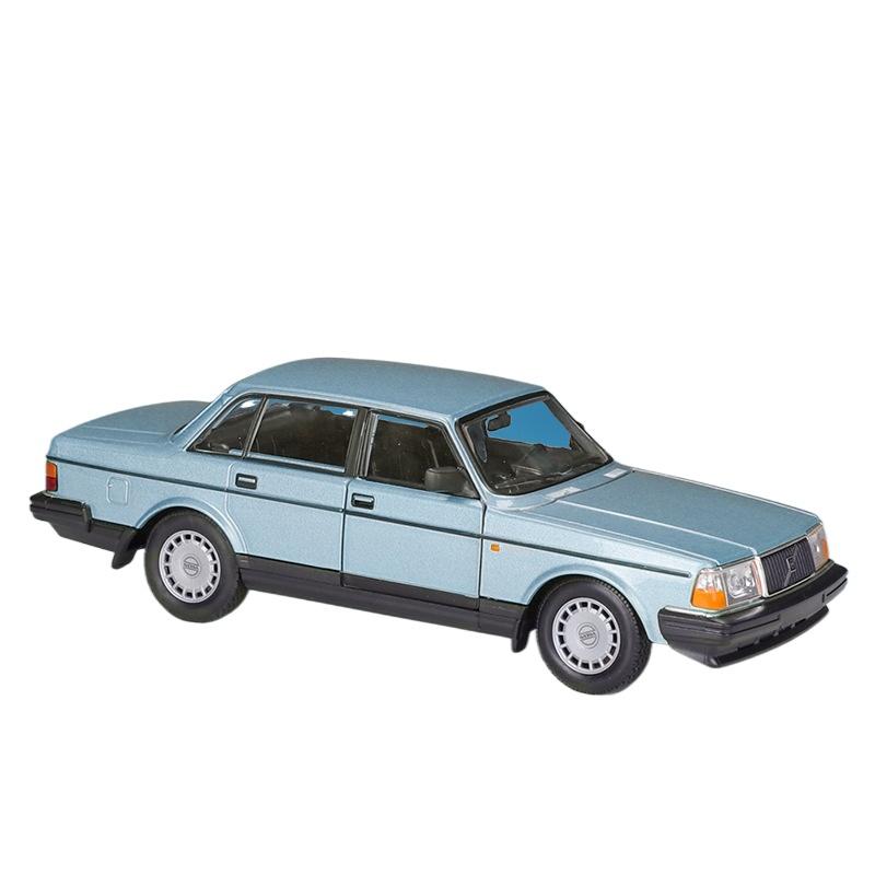 

WELLY 1/24 VOLVO 240GL Сплавная машина Литые и игрушечные транспортные средства Модель автомобиля Миниатюрная масштабная модель автомобиля Игрушка для детей синий