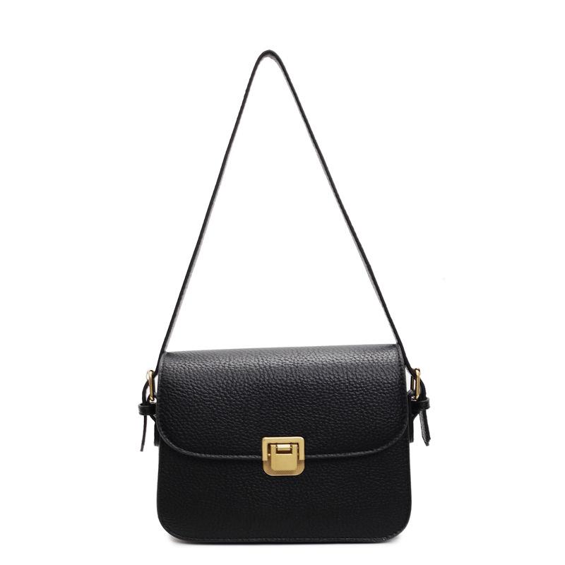 Spring and Summer New Textured Women's Bags Women's Trendy Versatile Simple Messenger Bags Retro Foreign Messenger Small Square Bags