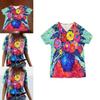 Summer Casual T Shirt With Floral Print And V Neck For Women