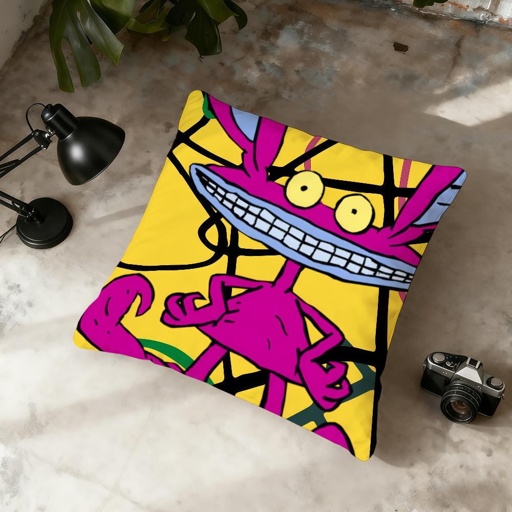 Aaahh RReal MMonstersES Cartoon cushion cover Home Office Convenient Nordic Simplicity Hit With Zipper Cushion Cover