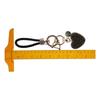 Qicarkey 2-Pack Sparkly Rhinestone Car Keychains, Universal Car Key Holders with Sparkly Rhinestone Heart-Shaped Key Ring Pendants, Sparkly Key Fob