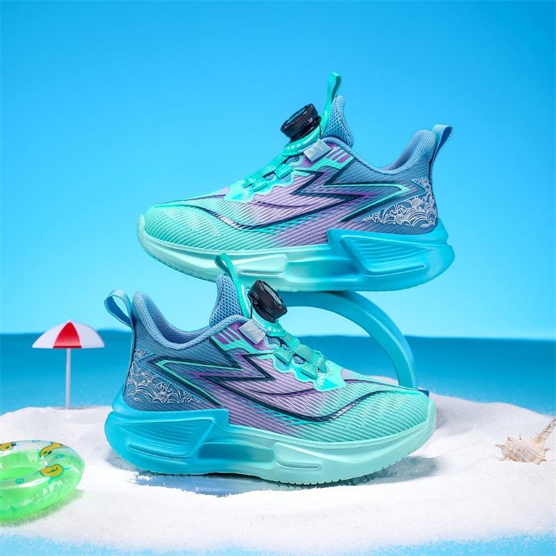 Boys shoes 2025 summer new breathable mesh non-slip wear-resistant lightweight student running shoes children's sports shoes