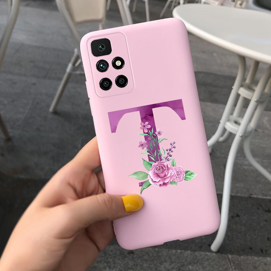 For Xiaomi Redmi 10 Case Simple Fashion Letters Cover 6.5'' Silicon Soft TPU Case For Xiaomi Redmi 10 Redmi10 Coque Funda Bumper