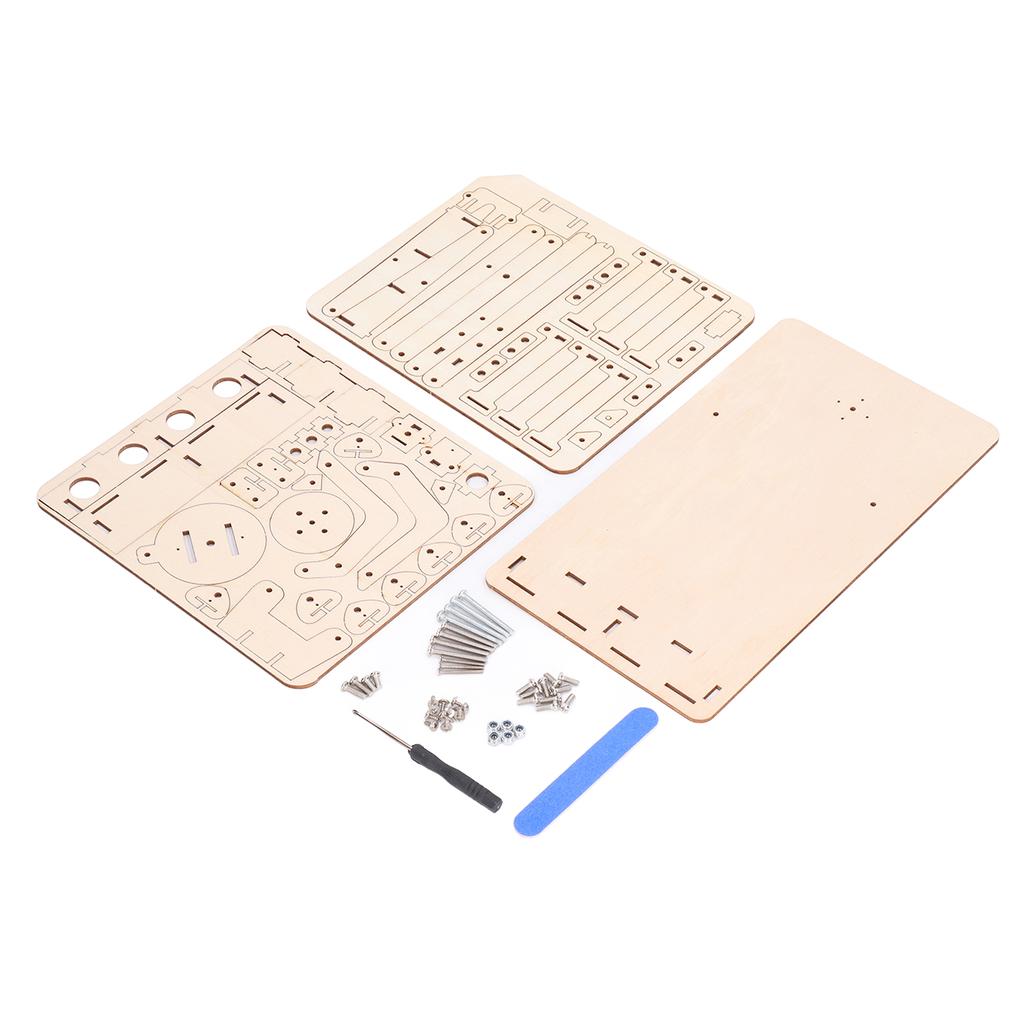 Roboterarm Bauspielzeug Hydraulisch Holz Mechanisches Modell Werkzeugsatz Kit zum Lehren DIY