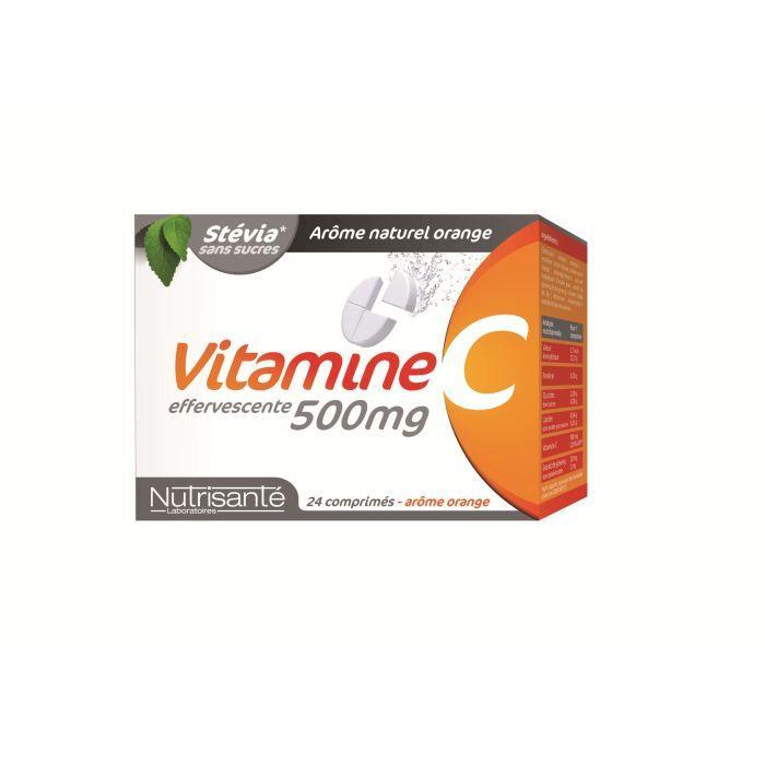 Nutrisanté Vitamine C 500mg 24 Comprimés Effervescents