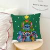 MINISO Cartoon S-Stitch Cute Cushion Cover Living Room Headboard Bedroom Office Cushion Cushion Sofa Nap Time Pillow Case