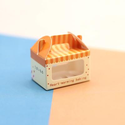 3 Stück 1:12 Puppenhaus Miniatur Dessertbox Kuchen Toast Verpackungsbox Puppenhaus Dekor Spielzeug(Nur Box)