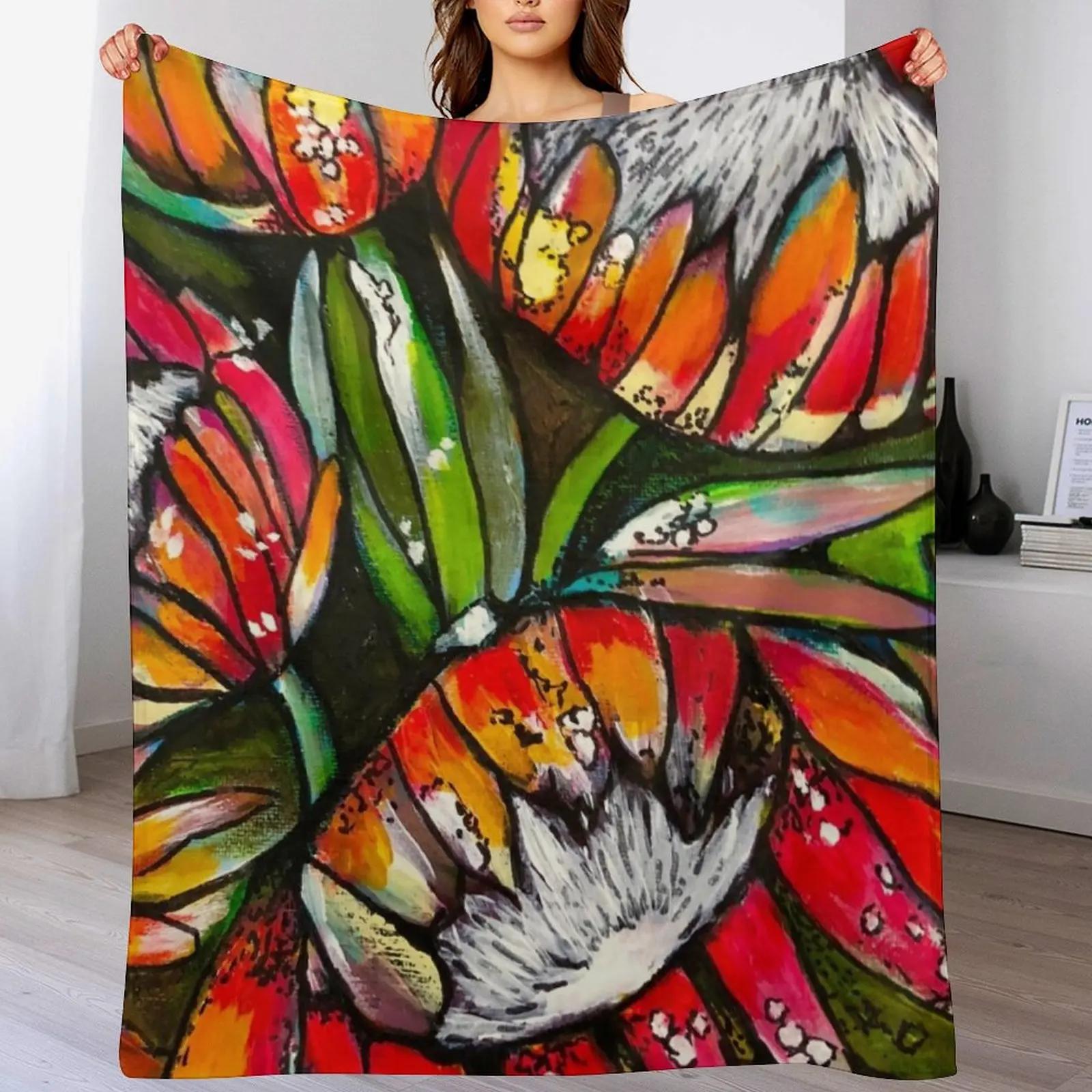 

New Protea Courage Throw Blanket Multi Use Warm Blanket for Living Room Bedroom 102x76cm(40x30in)