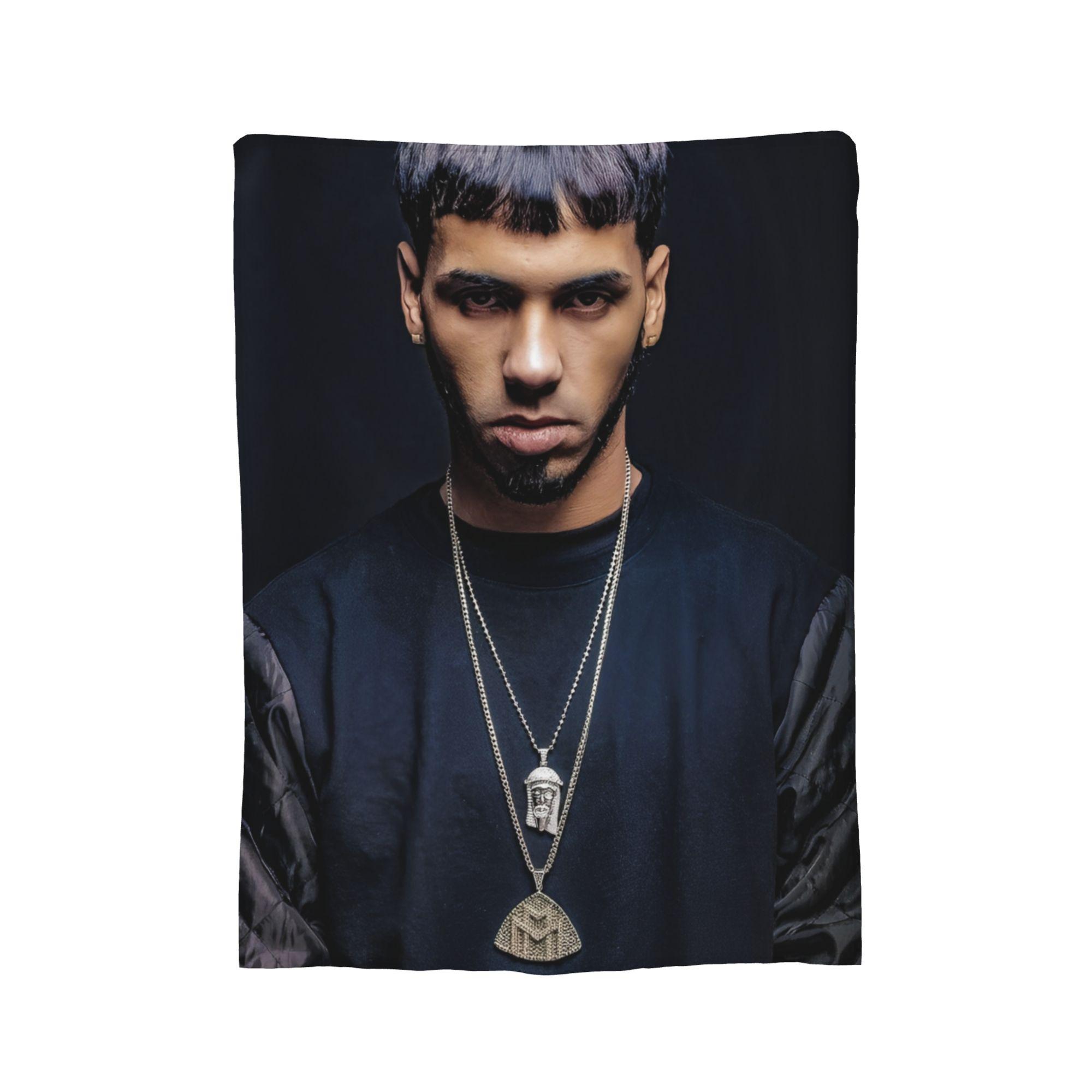

Anuel AA Rapper Hip Hop Singer Blanket Flannel Print Portable Lightweight Throw Blanket for Home Office Rug Piece 80x60in